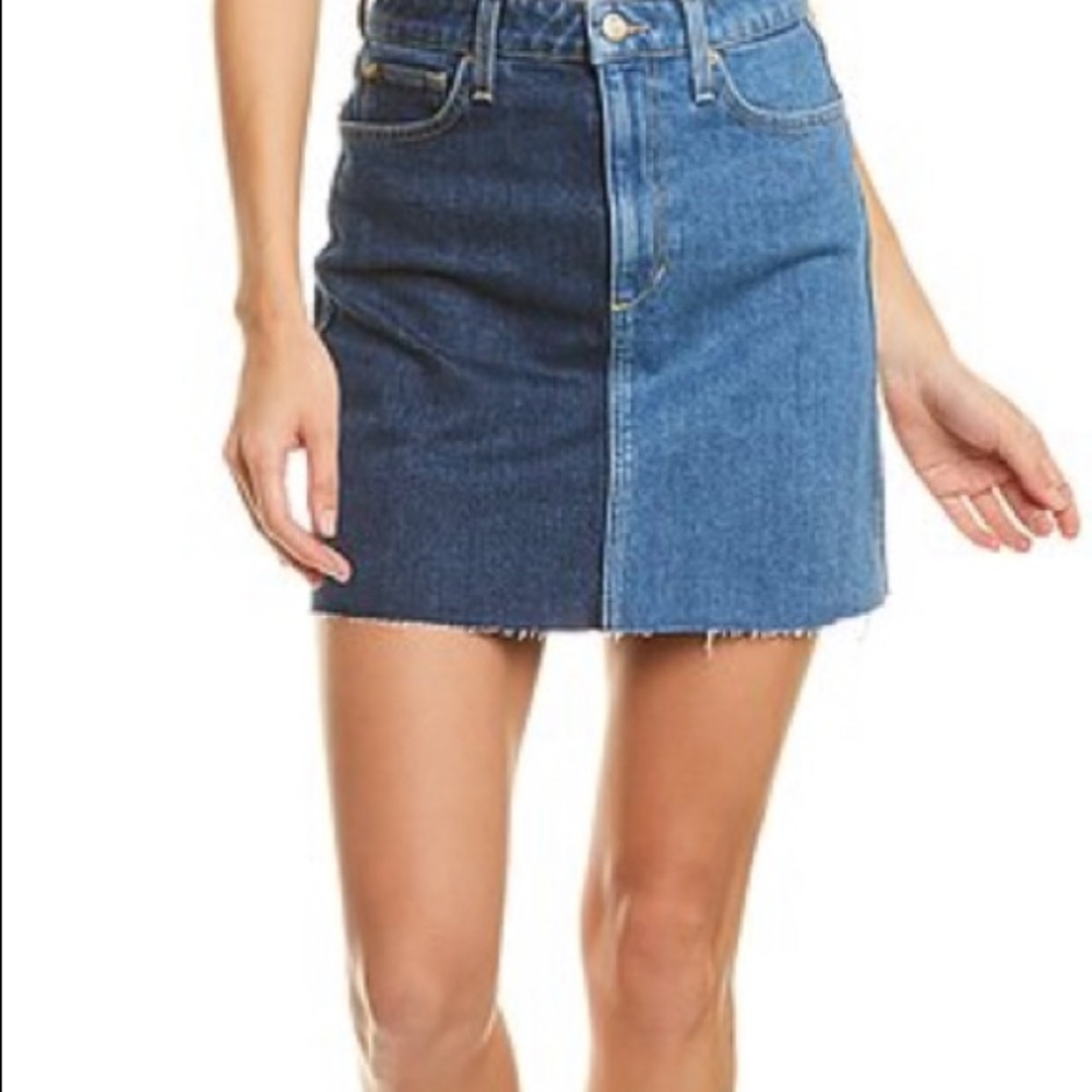 HIGH RISE TWO TONE SKIRT